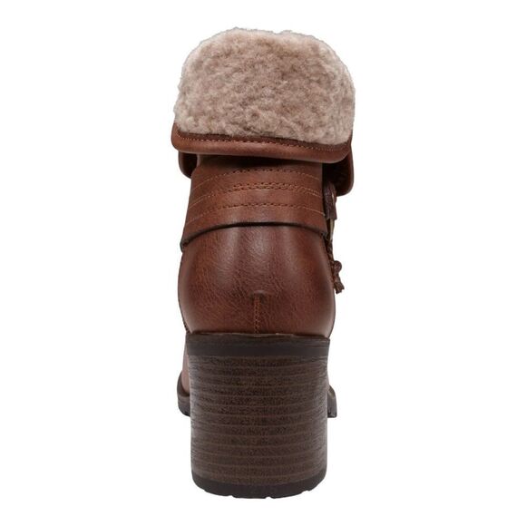 GC Shoes Doja Cognac Faux Fur Booties Shoes Size 8.5 M Women’s Good Choice NEW - Picture 5 of 13